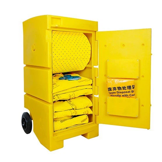 Polyethylene Spill Emergency Handling Cart And Set