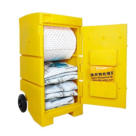 Polyethylene Spill Emergency Handling Cart And Set